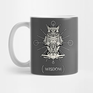 Cool Mandala Owl Wisdom Mug